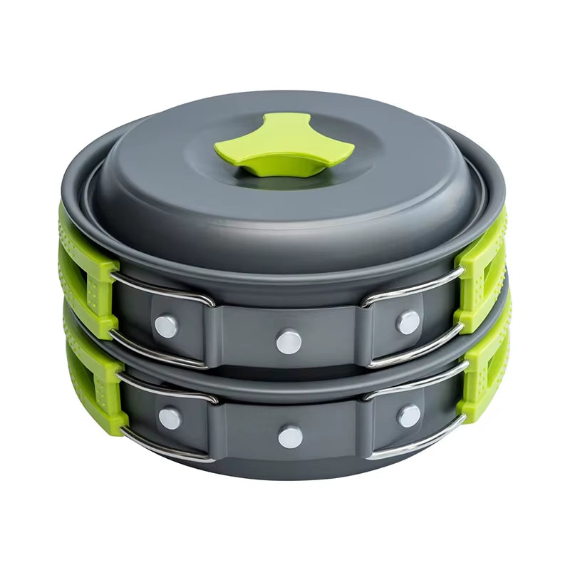 TrailChef Camping Cookware Set – Lightweight Non-Stick Pots, Frying Pan & Teapot for Outdoor Cooking