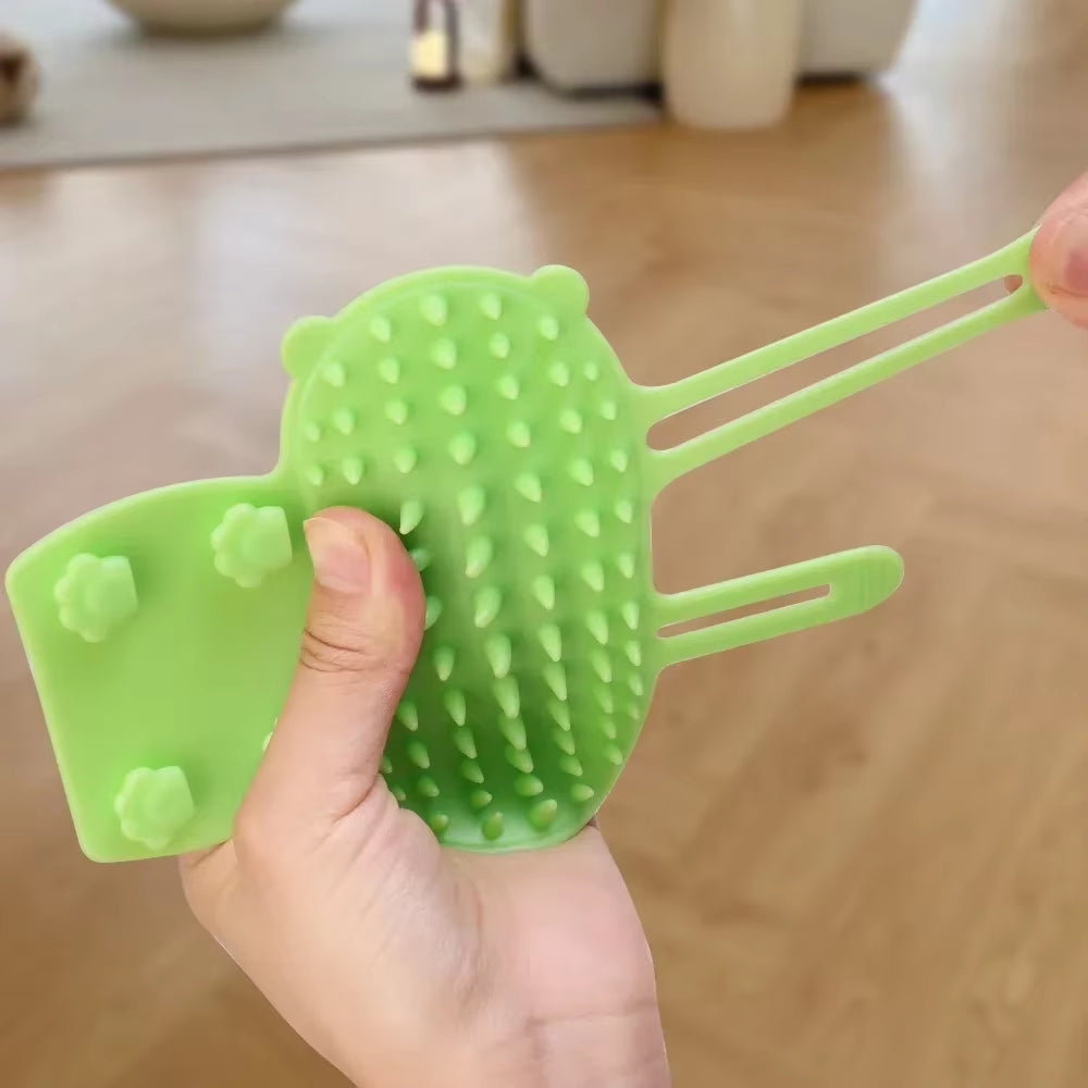FurAway Brush – Silicone Pet Hair Removal & Massage Comb for Cats and Dogs, Self-Cleaning Grooming Tool (1–4 PCS)