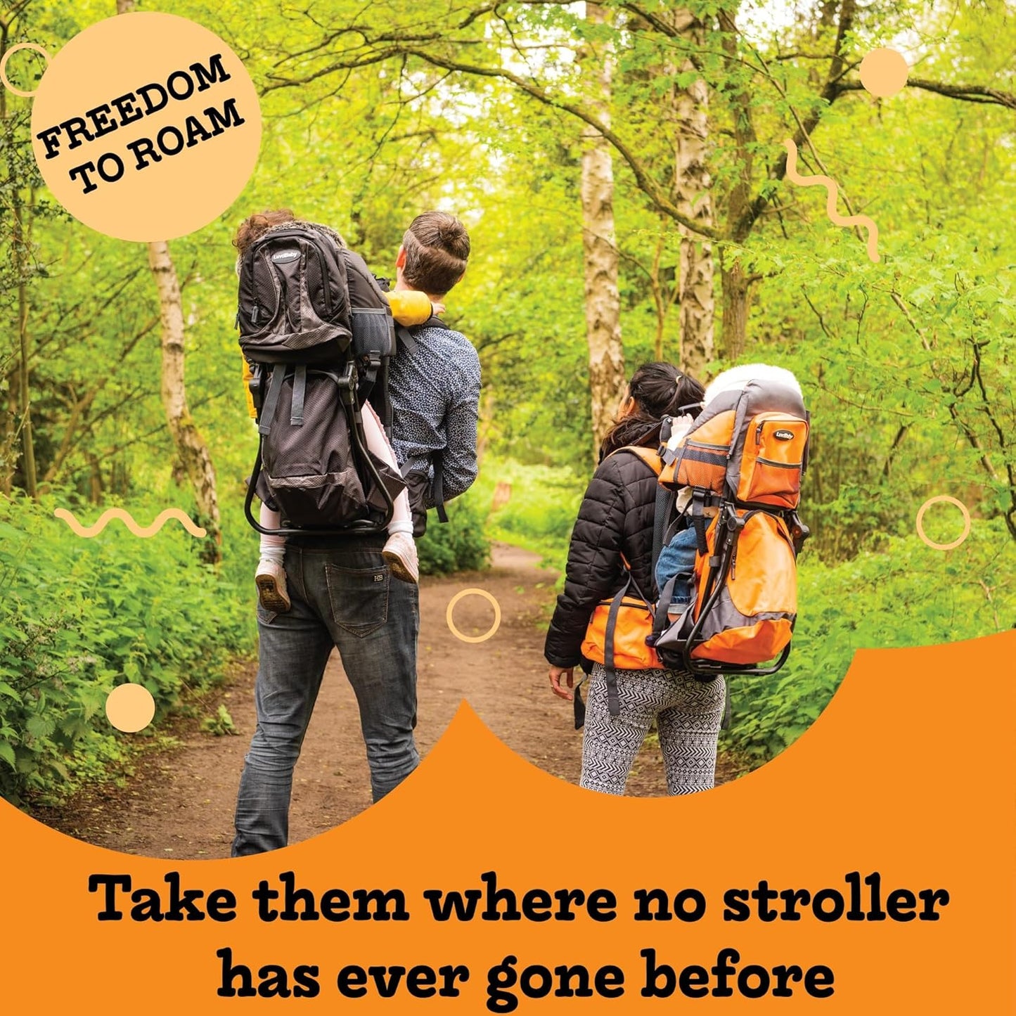 SummitTrail Baby Carrier Backpack – Supportive Toddler Hiking Pack with Diaper Pad, Insulated Pocket & Weatherproof Hood