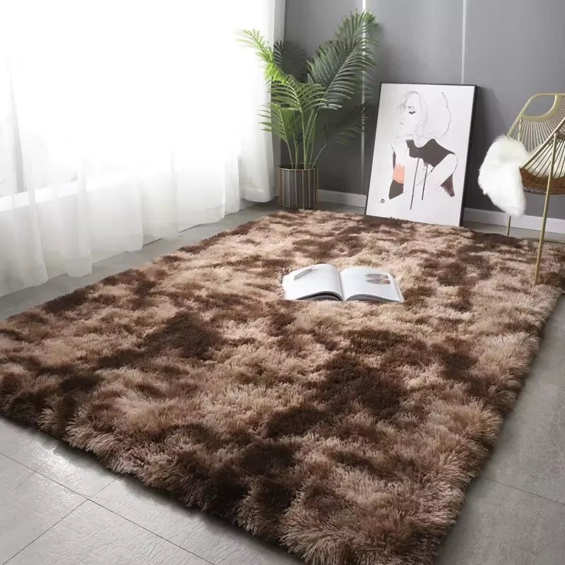 Soft Plush Carpet for Living Room or Kids Bedroom, Modern Fluffy Area Rug, Cozy Floor Mat for Sofa, Nursery, or Playroom Decor