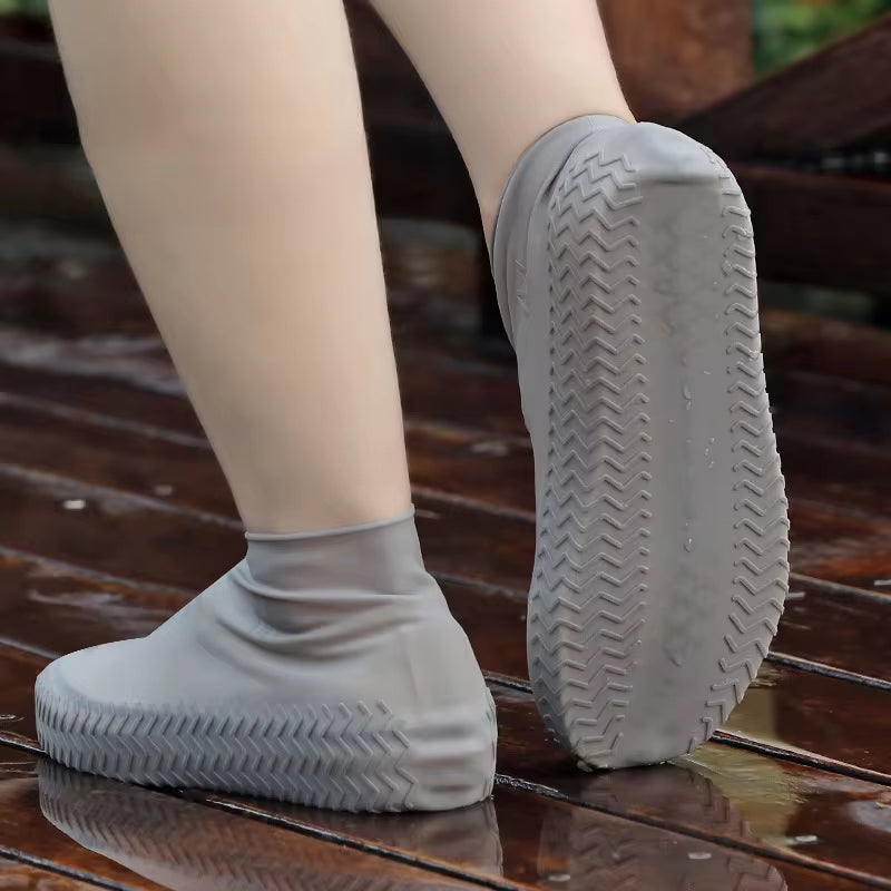DryStep Waterproof Shoe Covers – Reusable Silicone Overshoes, Non-Slip Rain Boot Protectors for Outdoor Walking, Cycling & Travel