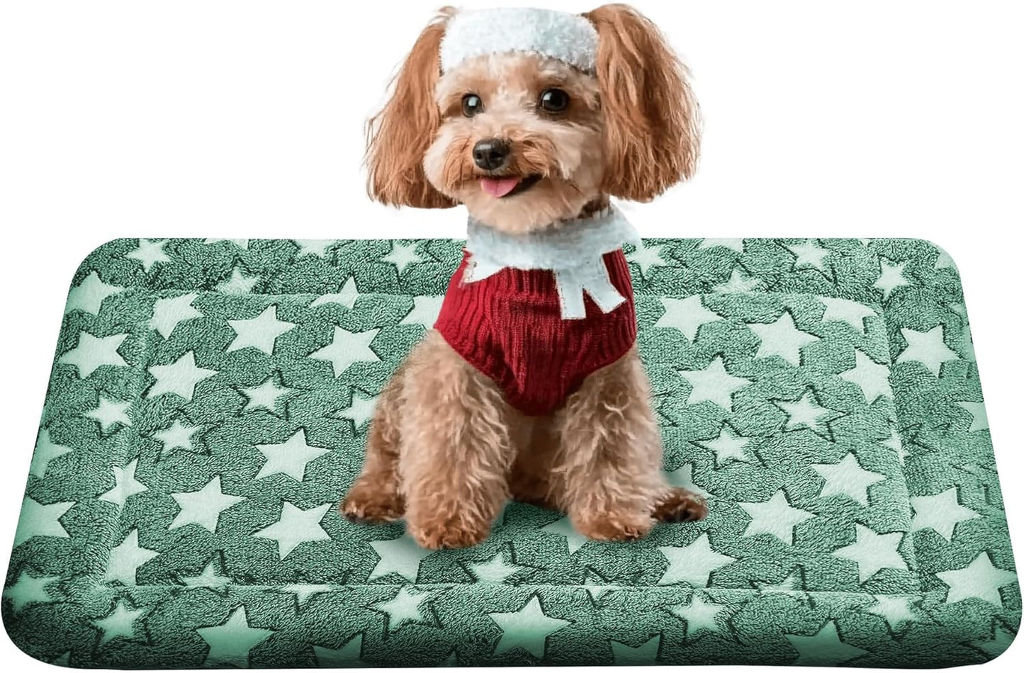 Reversible Dog Crate Mat – Soft, Dual-Sided Bed Pad for All Seasons – Durable, Washable Pet Mat for Crates, Travel, and Home Use
