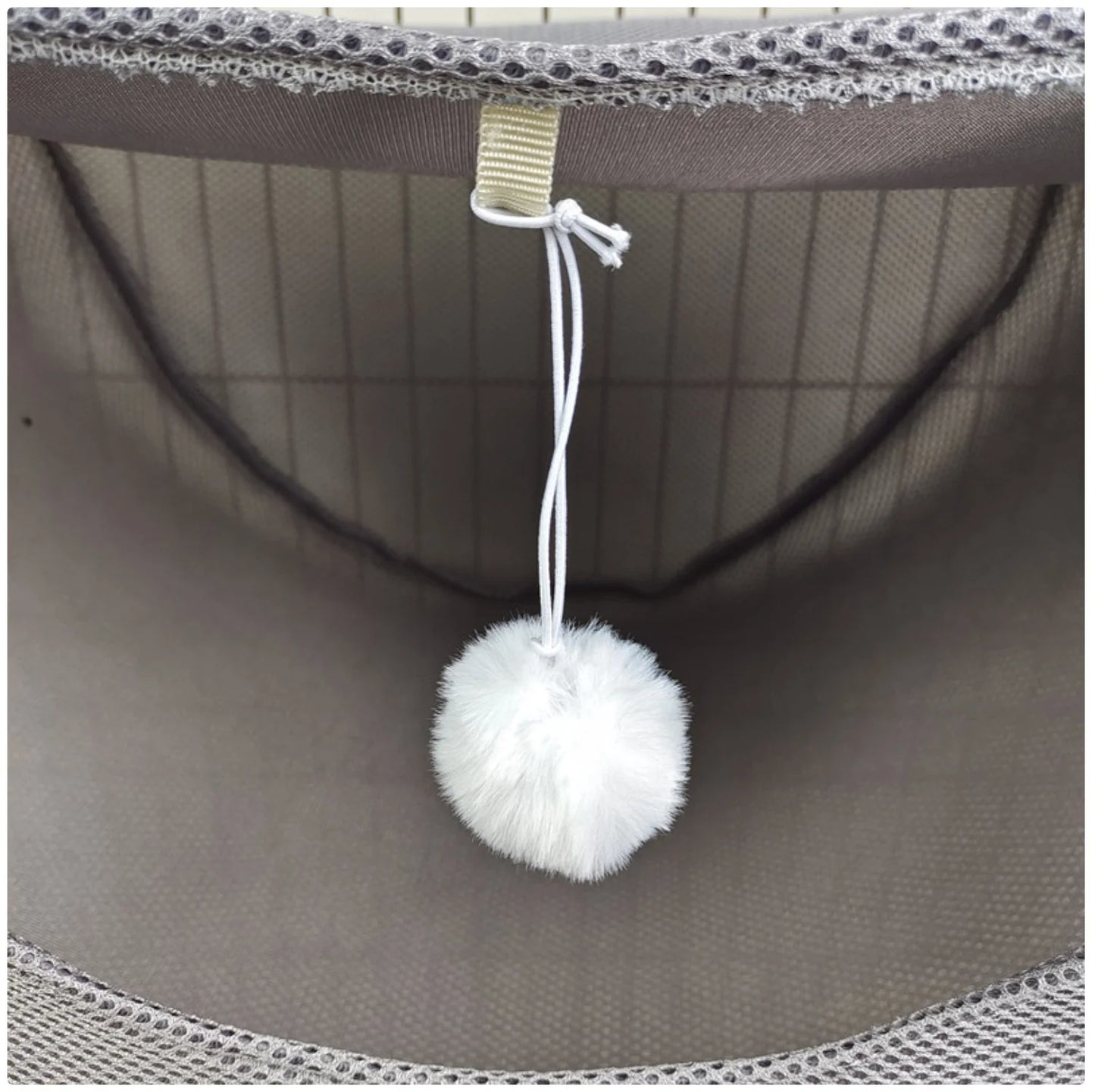 PurrNest Hanging Cat Hammock Bed – Soft Mesh Cage Hammock with Plush Toy for Comfortable Feline Rest & Play