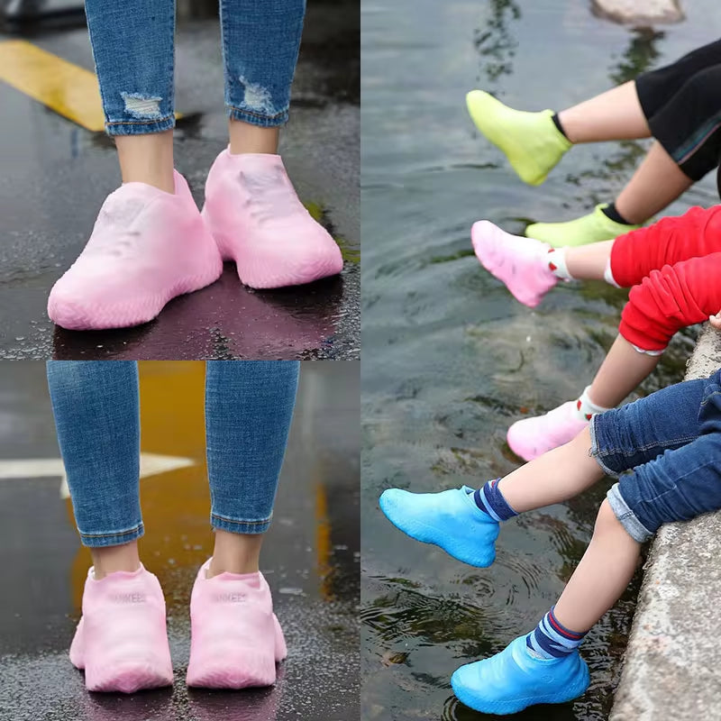 DryStep Waterproof Shoe Covers – Reusable Silicone Overshoes, Non-Slip Rain Boot Protectors for Outdoor Walking, Cycling & Travel
