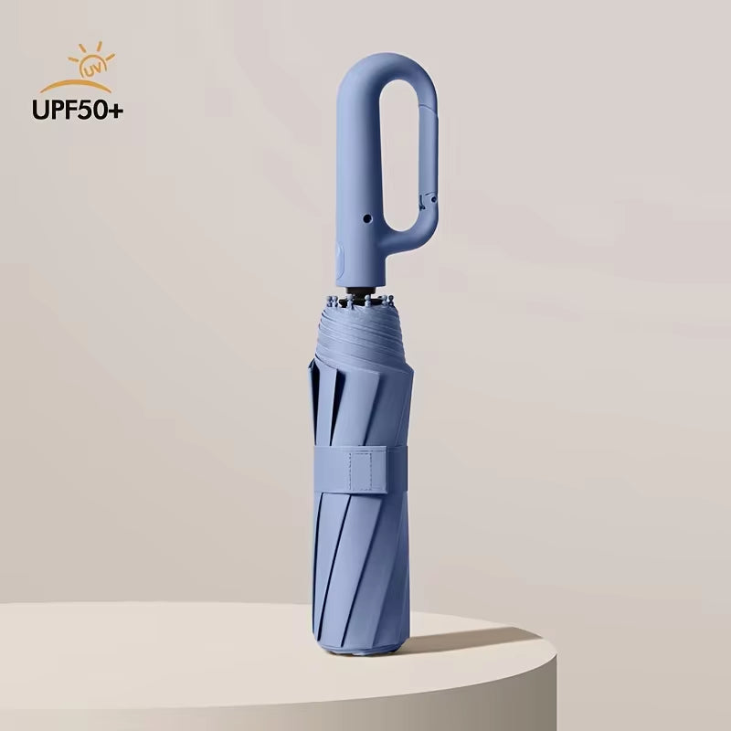 Windproof Reinforced 105CM Automatic Folding Umbrella for Men with Large Handle, Wind and Water Resistant, Durable Outdoor Protection