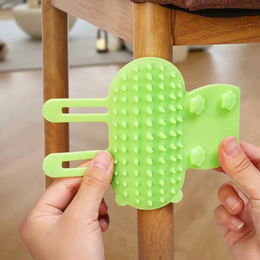 FurAway Brush – Silicone Pet Hair Removal & Massage Comb for Cats and Dogs, Self-Cleaning Grooming Tool (1–4 PCS)