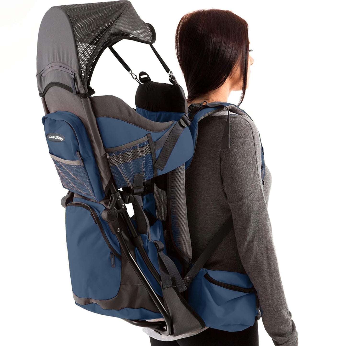 SummitTrail Baby Carrier Backpack – Supportive Toddler Hiking Pack with Diaper Pad, Insulated Pocket & Weatherproof Hood