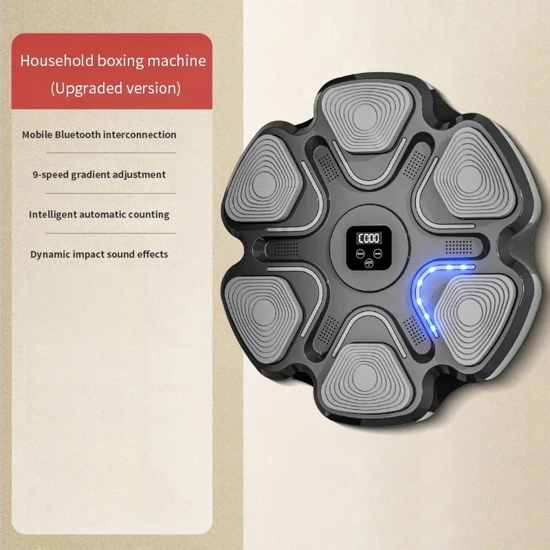 Smart Music Boxing Machine – Interactive Wall-Mounted Trainer for Adults & Kids | Fitness, Reaction, and Home Boxing Workout Equipment