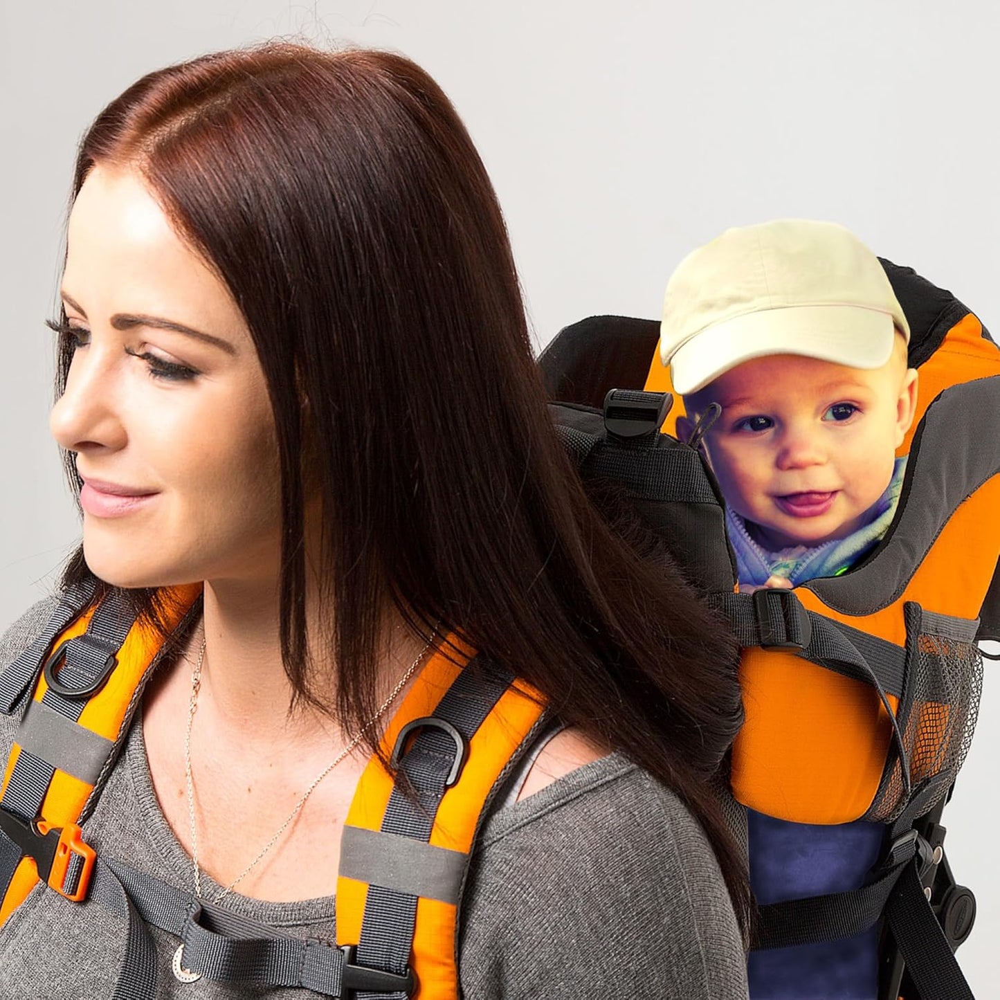 SummitTrail Baby Carrier Backpack – Supportive Toddler Hiking Pack with Diaper Pad, Insulated Pocket & Weatherproof Hood