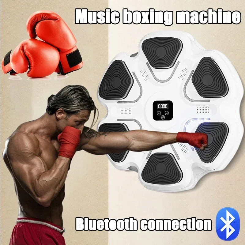Smart Music Boxing Machine – Interactive Wall-Mounted Trainer for Adults & Kids | Fitness, Reaction, and Home Boxing Workout Equipment