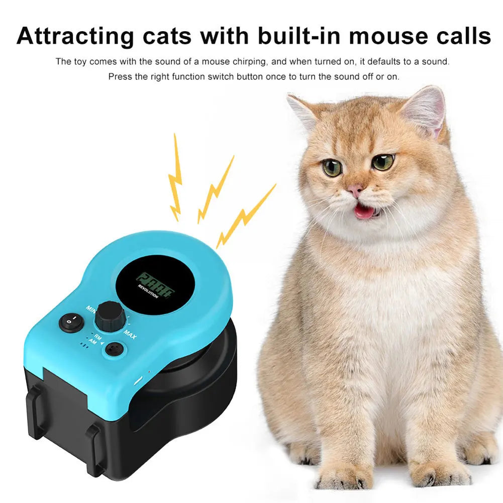 Get Your Cat Running Wild with the Interactive Feather Toy Treadmill – The Purr-fect Playtime Solution!