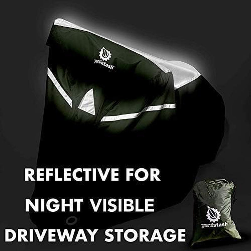 StormGuard Reflective Bike Cover – Waterproof & Weatherproof Outdoor Storage Shelter for Bicycles, Trikes & E-Bikes