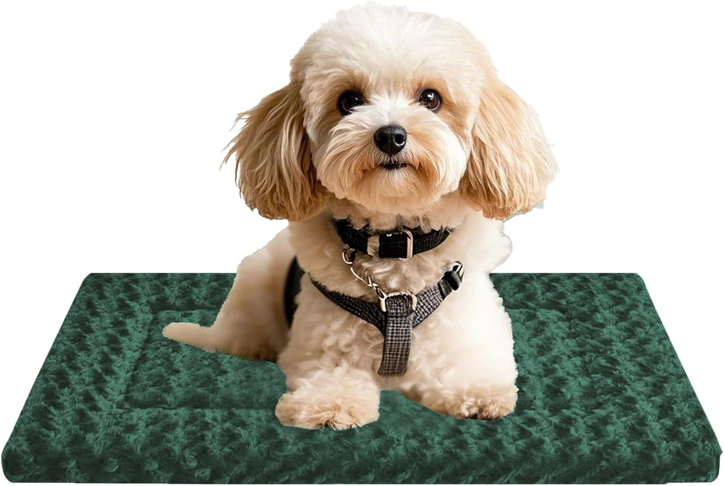 Reversible Dog Crate Mat – Soft, Dual-Sided Bed Pad for All Seasons – Durable, Washable Pet Mat for Crates, Travel, and Home Use