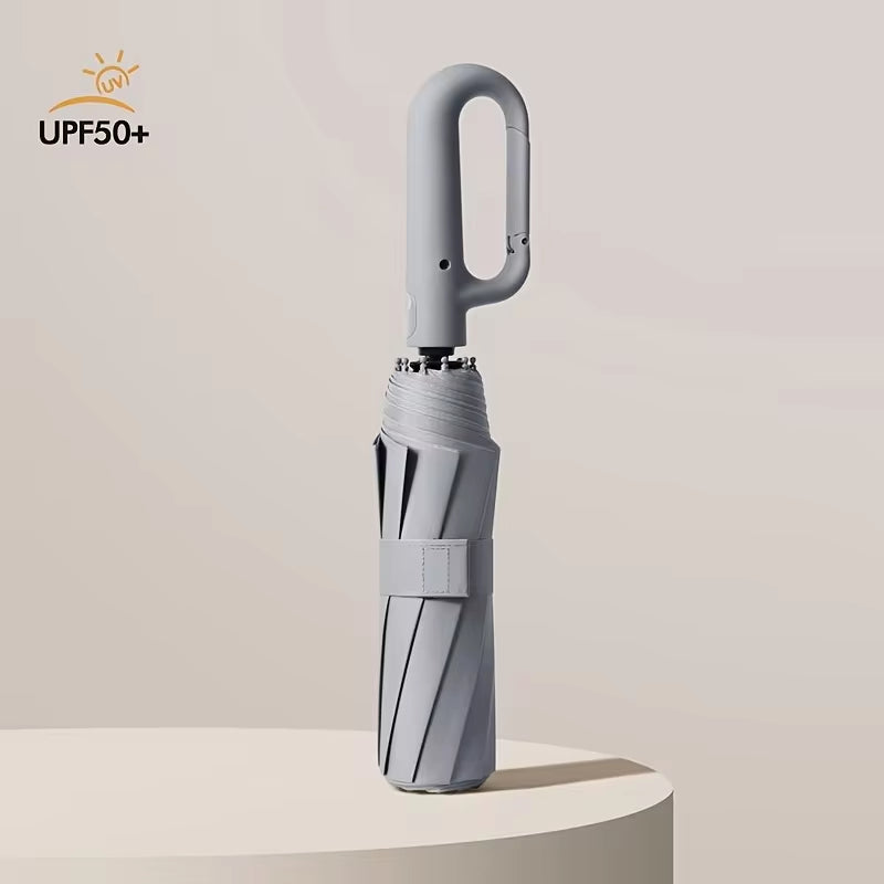 Windproof Reinforced 105CM Automatic Folding Umbrella for Men with Large Handle, Wind and Water Resistant, Durable Outdoor Protection