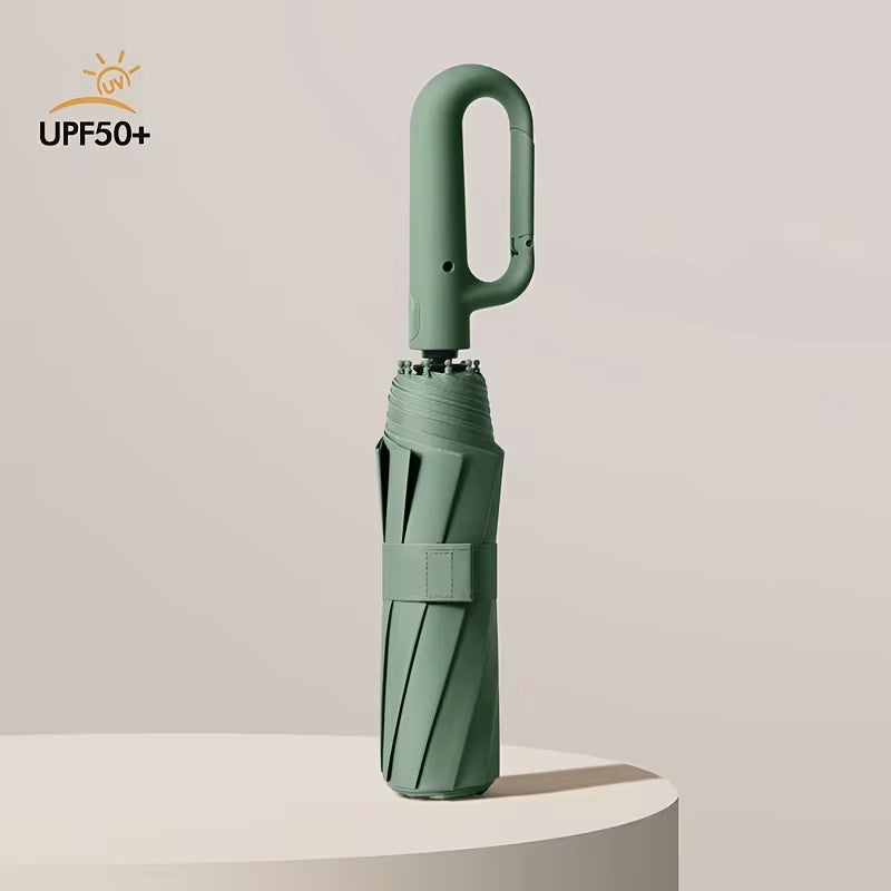 Windproof Reinforced 105CM Automatic Folding Umbrella for Men with Large Handle, Wind and Water Resistant, Durable Outdoor Protection