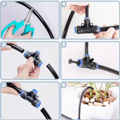 AquaFlow Greenhouse Drip Irrigation Kit – 5M–20M Automatic Watering & 360° Garden Misting System