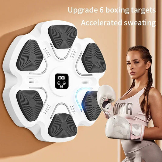 Smart Music Boxing Machine – Interactive Wall-Mounted Trainer for Adults & Kids | Fitness, Reaction, and Home Boxing Workout Equipment