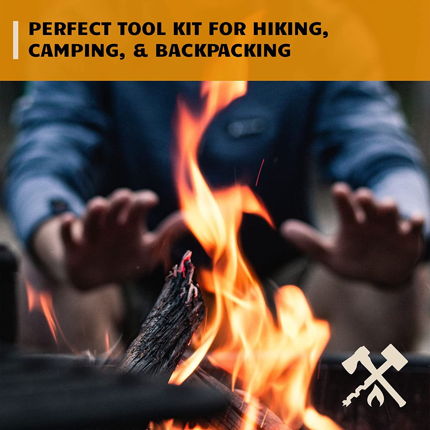 SparkForge Ferro Rod Fire Starter Kit – Waterproof Flint & Steel Striker with Tinder Rope & Multi-Tool