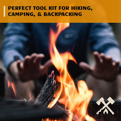 SparkForge Ferro Rod Fire Starter Kit – Waterproof Flint & Steel Striker with Tinder Rope & Multi-Tool