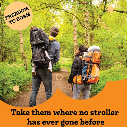 SummitTrail Baby Carrier Backpack – Supportive Toddler Hiking Pack with Diaper Pad, Insulated Pocket & Weatherproof Hood