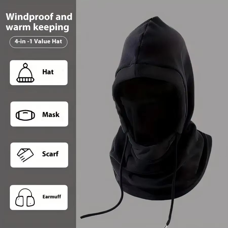 FrostGuard™ Knit Fleece Windproof Balaclava – Warm Outdoor Cycling, Skiing & Snowboarding Mask with Neck & Face Protection for Cold Weather