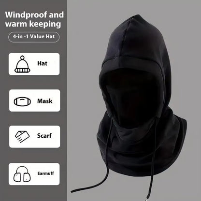 FrostGuard™ Knit Fleece Windproof Balaclava – Warm Outdoor Cycling, Skiing & Snowboarding Mask with Neck & Face Protection for Cold Weather