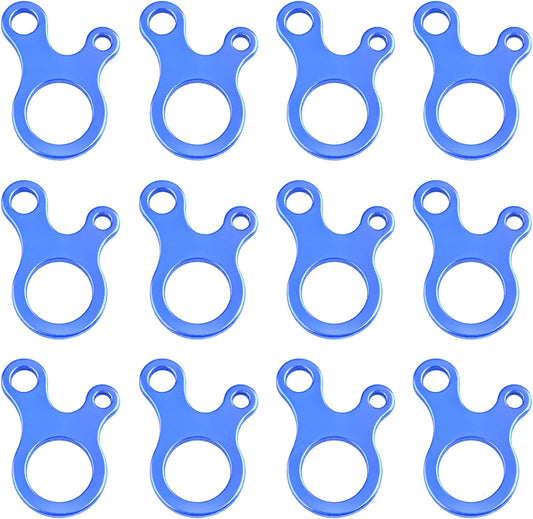 TrailGrip Aluminum Guyline Cord Adjuster – Ultralight Rope Tensioner & Loop Alien Tightener for Camping & Hiking