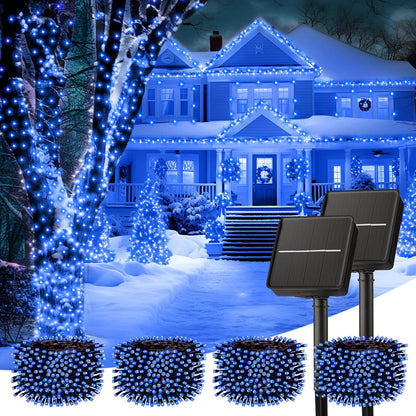 SolarGlow Outdoor String Lights – 40FT 100 LED Solar Powered String Lights with 8 Modes IP65 Waterproof Warm White Lights for Garden Tree Fence Patio Decor