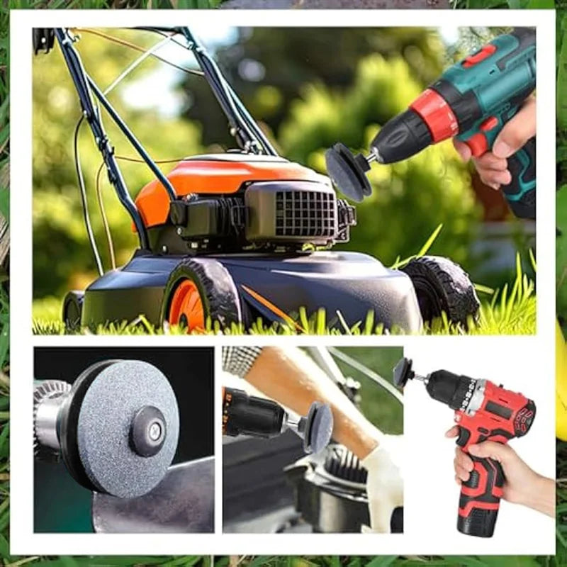 BladeMaster Lawn Mower Blade Sharpener – Universal Lawn Care Tool for Faster, Cleaner Cuts
