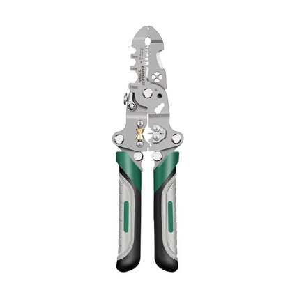 StripPro™ 18-in-1 Foldable Wire Stripper with Pulley Design – Multi-Function Electrician Tool for Cutting, Crimping & More