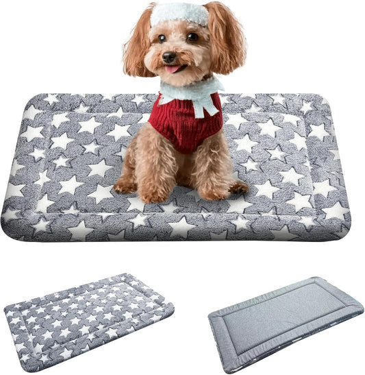 Reversible Dog Crate Mat – Soft, Dual-Sided Bed Pad for All Seasons – Durable, Washable Pet Mat for Crates, Travel, and Home Use