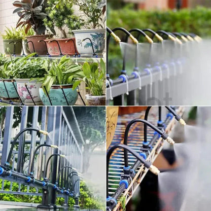 AquaFlow Greenhouse Drip Irrigation Kit – 5M–20M Automatic Watering & 360° Garden Misting System