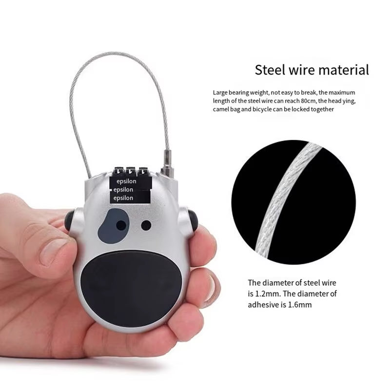 Secure Your Gear with the High-Precision Bicycle Steel Cable Code Lock – Perfect for Helmets, Suitcases, and More!