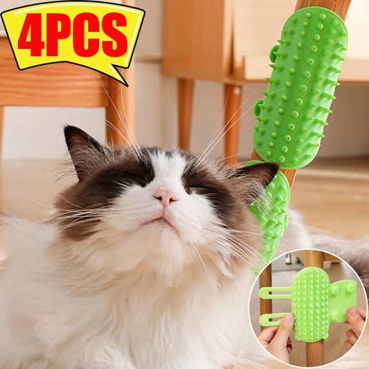 FurAway Brush – Silicone Pet Hair Removal & Massage Comb for Cats and Dogs, Self-Cleaning Grooming Tool (1–4 PCS)