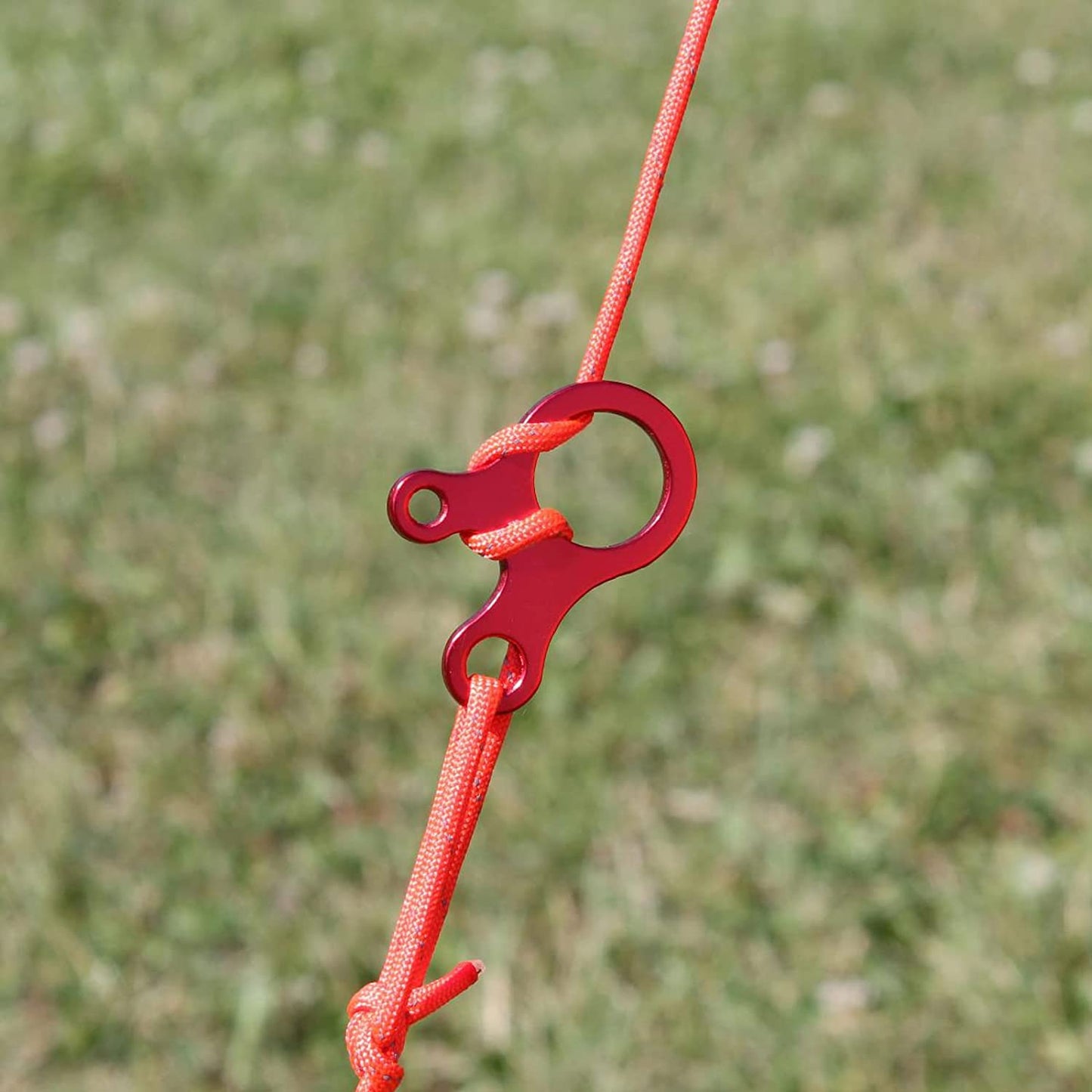 TrailGrip Aluminum Guyline Cord Adjuster – Ultralight Rope Tensioner & Loop Alien Tightener for Camping & Hiking