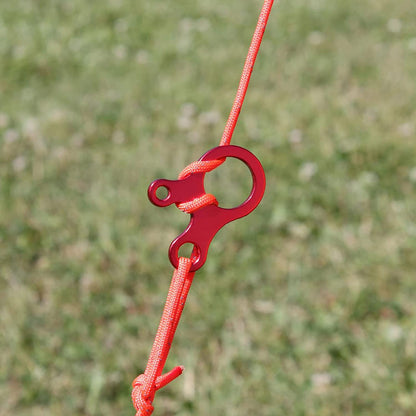 TrailGrip Aluminum Guyline Cord Adjuster – Ultralight Rope Tensioner & Loop Alien Tightener for Camping & Hiking