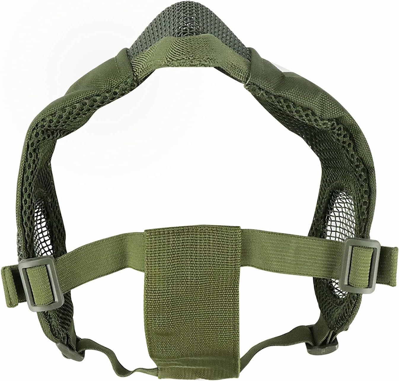 BattleMesh Airsoft Defense Set – Half Face Mesh Mask with Ear Protection & Tactical Goggles for Paintball, BB Gun, and CS Survival Games