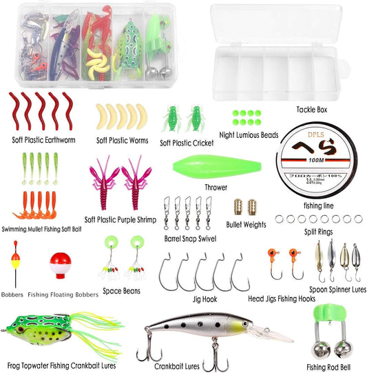 MiniCast Adventure Kids Fishing Pole Set – Telescopic Rod & Reel Combo Kit with Lures, Line, and Carry Bag for Boys, Girls & Youth