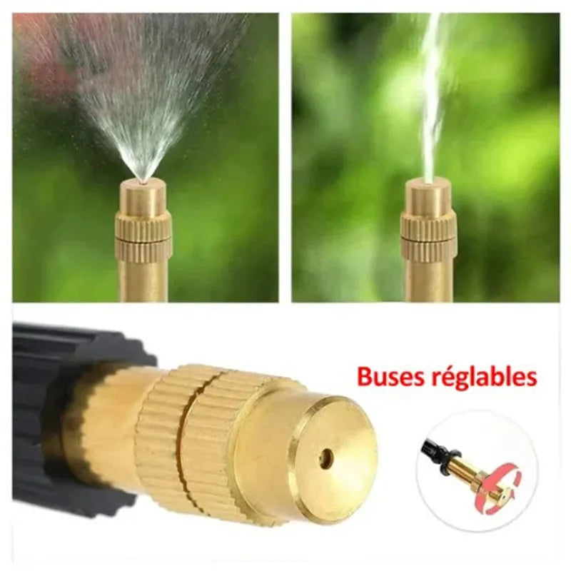 AquaFlow Greenhouse Drip Irrigation Kit – 5M–20M Automatic Watering & 360° Garden Misting System