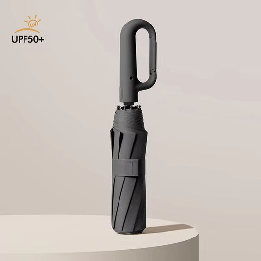 Windproof Reinforced 105CM Automatic Folding Umbrella for Men with Large Handle, Wind and Water Resistant, Durable Outdoor Protection