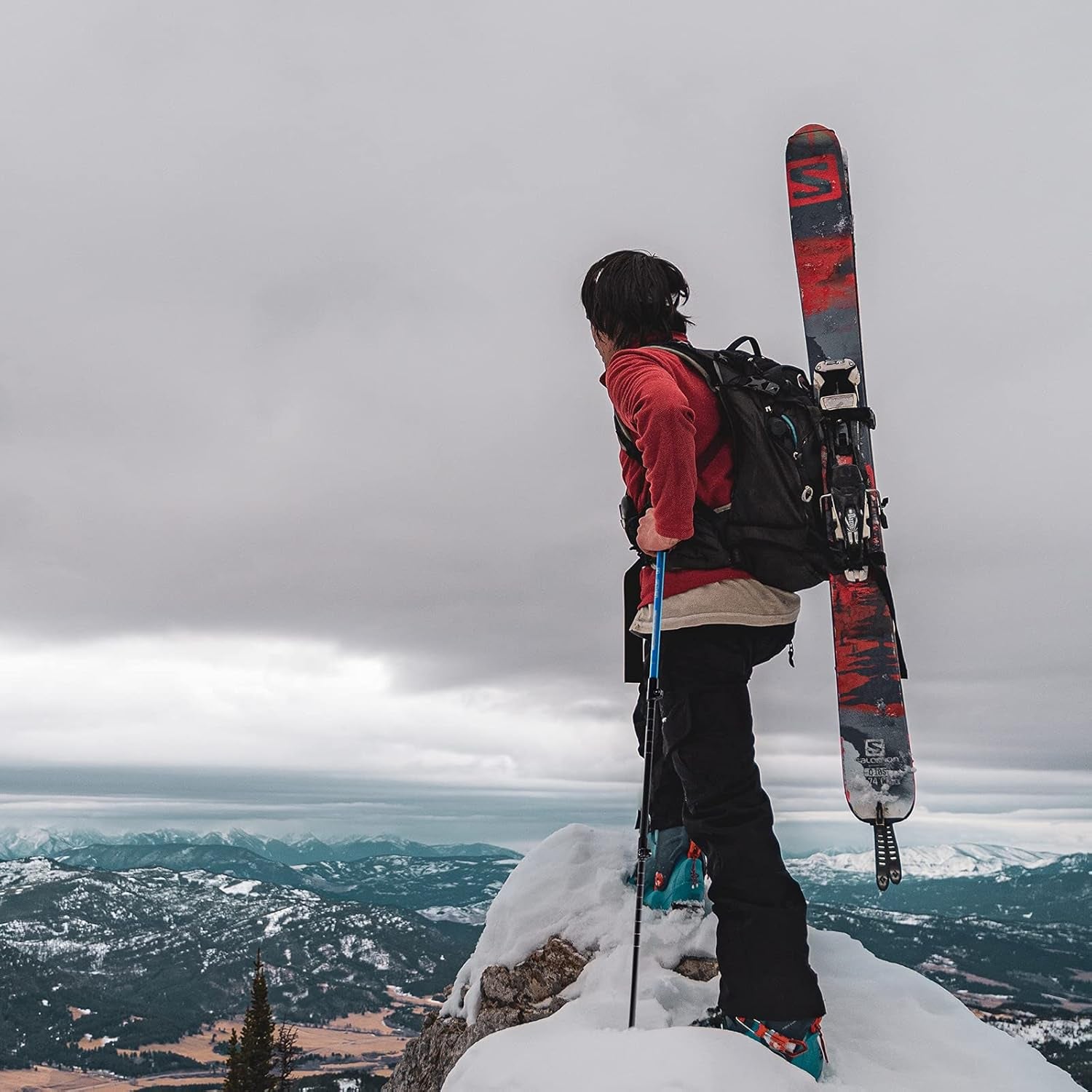 TrailStride Aluminum Trekking Poles – Adjustable Lightweight Walking Sticks with Quick Locks, Ergonomic Handles & Snow Baskets for Hiking & Trekking