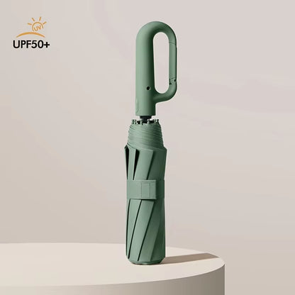 Windproof Reinforced 105CM Automatic Folding Umbrella for Men with Large Handle, Wind and Water Resistant, Durable Outdoor Protection